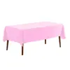 Toalha de Mesa Descartável Lisa Material Peva Espessada e Ampliada 137*183cm Toalha de Mesa Cor Pura Decoração de Festa Cor Única