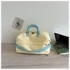 Bolsa de Viagem Doce com Laço Novo Estilo Coreano Versátil Casual Viagem Curta Viagem de Negócios Bolsa de Bagagem Bolsa para Esportes Fitness Texto Impresso