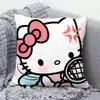 Almohada Hello Kitty Hallokitty Cojín Lindo de Dibujos Animados Corazón de Niña Cojín para Sala de Estar Sofá Oficina Almohada para Descanso de Almuerzo