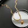 Colar de Luxo Leve de Nicho para Mulheres, Novo Modelo Popular de 2026, Corrente de Pescoço em Aço Titânio que Não Desbota, Corrente de Clavícula, Acessório de Alto Padrão para Mulheres