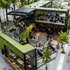 Área de Contenedores de Villa de Fábrica de Shenyang Planificación de Calle Comercial Tiendas Estilo Industrial Oficina de Ventas