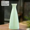 Olla Redonda Cerámica Doble Boca Cuelga Botella Vacía Utensilios Vino Hogar Chino Cálido Cuelga Vintage Viento Vintage Copa Vino Amarillo