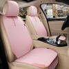 Cojín para Asiento de Coche, Universal para Todas las Estaciones, Cojín de Asiento de una Pieza, Cojín para un Glúteo, Juego de Tres Piezas para Asiento Trasero de Coche, Lino