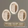 Espejo de Baño Oval Cruzado Montado en Pared Espejo de Baño para Inodoro con Luz LED Pantalla Táctil Impermeable Espejo Inteligente