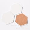 Venta al por mayor del fabricante Posavasos de Cerámica DIY Blanco en Blanco Culturales y Creativos con Relieve Estampado en Caliente Posavasos de Corcho Absorbentes para Coche Manteles Aislantes para Ollas