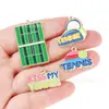 Serie de Venta Caliente Transfronteriza de Tenis Bolsas para Raquetas Accesorios Colgante de Aleación DIY Cadena para Teléfono Llavero Encanto
