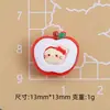 Mini Miau Manzana Juguete de Comida Dibujo Animado Hecho a Mano Accesorios para Joyería DIY Pegamento de Crema Resina Accesorios Pequeños Materiales para Uñas