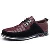 Zapatos casuales de cuero de talla grande 5 colores 9906 transfronterizos para hombre empaque en bolsa OPP sin caja de zapatos 52 yardas en stock