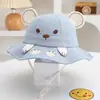 Chapéu de Pescador Infantil Estilo Coreano Transfronteiriço Fofo Urso Menina Chapéu de Sol Chapéu de Sol Fofo Chapéu de Bebê Novo Estilo Coreano