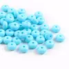 Cuentas de Ábaco de Color Sólido Luminoso, Cuentas Espaciadoras, Cuentas Planas, Material para Pulsera de Cuentas Hecha a Mano DIY, Cadena de Teléfono Móvil