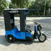 Triciclo de Passageiros de Duas Fileiras, Triciclo de Passageiros para Exportação, Triciclo com Assento Lado a Lado e Toldo, Modelo Mais Vendido