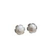 Pendientes de pétalos de metal plateados Sense de Niche Design para mujer, únicos, exquisitos, modernos y elegantes, que combinan con todo.