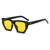 Gafas de sol estilo coreano, mismas que las de las celebridades de Internet, estilo retro hip-hop, para mujer, a la moda, estilo cóncavo, lujo ligero, gafas de sol con protección solar