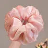 Diadema de Malla Amarilla Estilo Retro para Mujer, Goma de Pelo de Alta Gama, Diadema de Bola, Elegante Flor de Pompon para la Cabeza