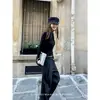 Suéter de Tricô Feminino Gola Alta Meia-manga Longa, Novo Outono/Inverno Soltinho Emagrecedor Macio Pulôver Camisa Base Top