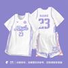 Novos Uniformes de Basquete para Meninas, Conjuntos Falsos de Duas Peças de Manga Curta, Uniformes de Competição Estudantil, Camisas de Verão de Secagem Rápida e Respiráveis, Personalizados