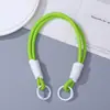 Cordão de Celular Colorido com Fivela Dupla Artesanal Portátil Corda de Pulso Anti-perda Chaveiro Versátil Simples Pingente de Bolsa