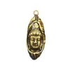 Colgante de latón de Guanyin Hoja de loto Buda Guanyin Estatua de Buda Colgante de llavero Cuerda de nube auspiciosa Decoración colgante Puesto Pequeños productos