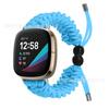 Para Fitbit versa3/sense smart strap versa4 umbrella rope ajustável pulseira de relógio trançado