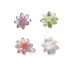 Frescos y Juveniles de Verano Flores Pequeñas con Cuentas de Cristal DIY Pendientes Dulces y Lindos Pasador Parches para Tela de Zapatos