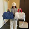 Bolso tote nuevo de gran capacidad y ligero para mujer, adecuado para deportes y fitness, con almacenamiento expandible