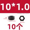Porca Hexagonal Dente Fino Classe 10.9 Porca Dente Invertido Parafuso Dente Esquerdo Tampa de Parafuso Rosca Inversa Parafuso Inverso Fêmea M6M8M10-80