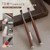 Manicura Potente Tres en Uno Imán Fototerapia Pluma Esmalte Ojo de Gato Imán Pincel de Cabeza Redonda Herramientas de Manicura Venta al por Mayor