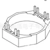 Base de Inductor de Base de Anillo Magnético de 19.6 mm Base BASE-104