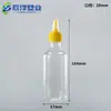 Frasco Dosador de 28mm com Bico Pontiagudo, Frasco Flexível, Frasco Flexível Transparente de PET de Grau Alimentício, Frasco Flexível de Plástico de 28mm com Bico Pontiagudo