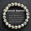 Pulsera natural de un solo hilo de comercio exterior transfronterizo con piedra moteada atrae encanto único e individualidad, pulsera hecha a mano en stock