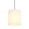 Lámpara de Mesa Plegable Kd con Accesorio Pantalla de Lámpara de Tela de PVC Pantalla de Lámpara Colgante Redonda Cilíndrica Lámpara de Pared de Lino