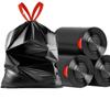 En stock al por mayor Bolsa de basura con cordón para el hogar, engrosada, portátil y fácil de agarrar, para cocina, bolsa de basura de plástico grande con cordón