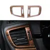 Adecuado para modificación de CRV 2017, rejilla de ventilación de aire izquierda y derecha, salida de aire acondicionado decorativa, interior del coche, pegatinas adhesivas brillantes