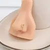 Cross-border europeu e americano avançado senso 26 letras em forma de U diamante nariz unha feminino nicho design senso simples não-perfurante nariz clipe