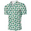 Nova Camisa Polo Masculina Europeia e Americana 2024 Estampa Digital 3D Gola Lapela Manga Curta Camiseta Fresca Casual Polo Masculina
