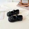 Zapatos de Cuero con Lazada para Niñas Otoño 2026 Estilo Coreano Nuevos Versátiles Suela Blanda Zapatos Individuales Moda para Niñas Zapatos de Princesa