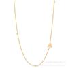 Collar europeo y americano de estilo ins transfronterizo nuevo chapado en oro de 18K 26 letras acero inoxidable joyería de acero de titanio cadena clavicular que no se desvanece