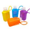 Protetor de silicone para álcool em gel sem enxágue, perfume desinfetante em frasco 60ml, quadrado, fofo para estudantes, portátil
