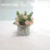 145 Flores Artificiales Decoración de Flores Falsas Sala de Estar Comedor Planta en Maceta Simulada Oficina en Casa Decoraciones de Escritorio Adornos Pequeños