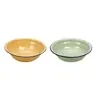 Tazón Clásico Retro de Esmalte Tazón de Arroz de Esmalte Recipiente Antiguo Tazón para Sopa Recipiente para Sopa Recipiente para Sopa de Esmalte Verde Recipiente con Borde Enrollado Amarillo