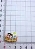 Amuletos grandes de resina de dibujos animados Crayon Shin-chan hechos a mano para accesorios DIY para botellas de agua, pinzas para el cabello, imanes para refrigerador, accesorios para el cabello y llaveros