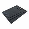 Tabla de cortar de plástico imitación mármol de tres piezas multifuncional de doble cara para clasificación tabla de cortar de plástico en stock al por mayor