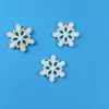 Navidad Copo de Nieve Blanco Accesorios de Resina Pegamento Crema DIY Accesorios de Joyería Venta al por Mayor Funda para Teléfono Móvil Material para Refrigerador Parche