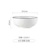 Juego de Tazones y Platos de Cerámica Blanca Pura Bajo Esmalte, Cucharas Grandes, Tazones para Sopa y Fideos Caseros, Tazones para Comer, Tazones para Sopa, Platos para Pescado, Juego de Vajilla, Caja de Regalo