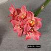 Flor Artificial 3D Orquídea Cymbidium Flor Falsa Venta al por Mayor Decoración de Boda Fondo de Flor Falsa Diseño Arreglo Floral DIY Decoración Flor Falsa Simulada