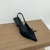 Sapatos de Salto Alto Estilo Francês com Estampa Floral, Sandálias Fechadas, Sapatos de Fada, Novos Modelos Primavera/Verão 2026, Adequados para Combinar com Vestidos, Sapatos de Bico Fino