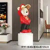 Adorno de Oso de Pie Grande de Moda, Artesanía de Decoración para Entrada de Sala de Estar del Hogar, Escultura de Figura para Sala de Exposiciones de Centro Comercial