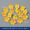 Flor artificial de seda amarela estilo europeu botão de rosa retrô corsage de casamento acessórios de flor de pulso decoração de caixa de presente para as mãos