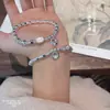 Fushi Pie Plata 999.9 Palabras Auspiciosas Bolsa de la Suerte Cuadrada Pequeña Pulsera Pulsera de Plata Triturada Exquisitos Adornos de Plata Pura Para Niñas Para Regalos