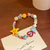 Pulsera de Cuentas de Estrella de Manzana Infantil y Linda para Mujer Verano Dopamina Pulsera Personalizada Fiesta de Estudiantes Pulsera de Alto Valor